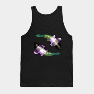 Aromantic Pride Flag Koi Fishes Tank Top